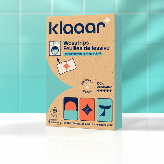 KLAAAR WASSTRIPS VOOR GEKLEURDE WAS (40 wasbeurten)