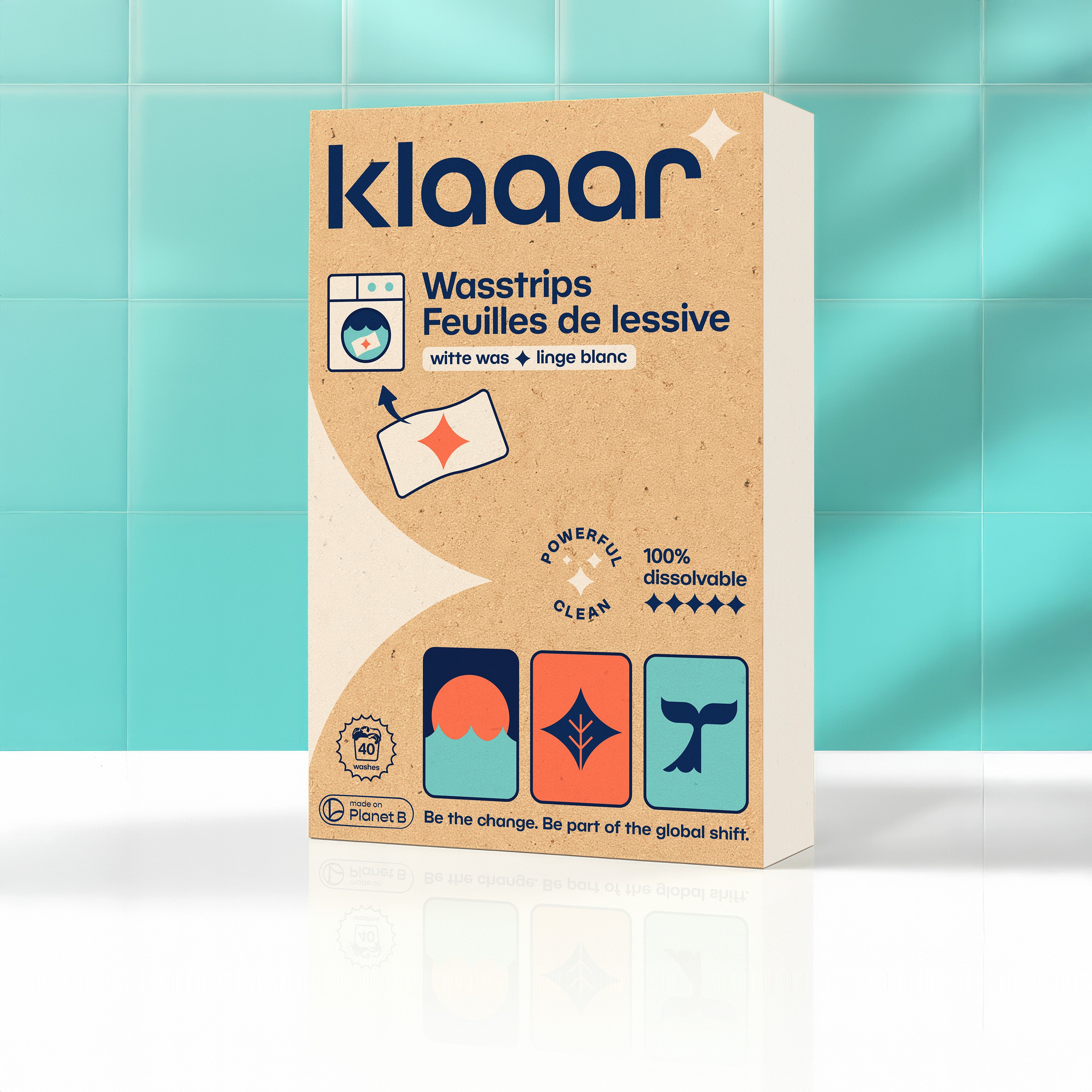 KLAAAR WASSTRIPS VOOR WITTE WAS (40 wasbeurten) image 1